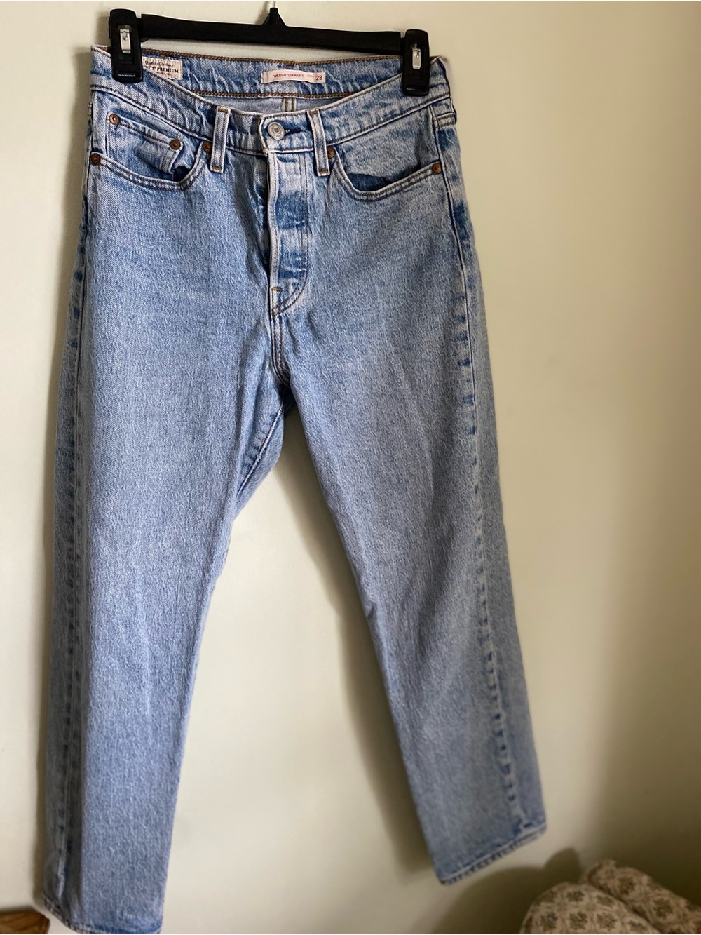 Levi's Wedgie Straight in Light Blue